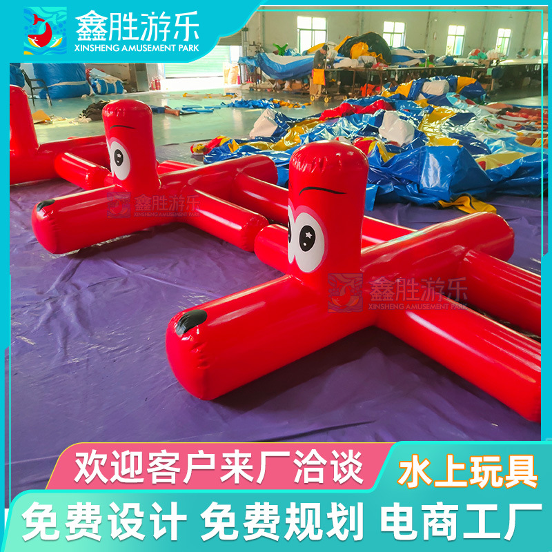 Juguetes acuáticos inflables al aire libre Parque infantil PVC Piscina infantil Juguetes flotantes Barco de pato Cama de salto Fabricante inflable