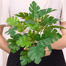 北欧仿真植物龟背叶装饰花摆件客厅桌面盆栽家居室内假绿植盆景