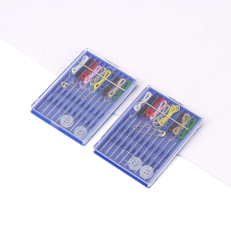 Ten Needles and Ten Threads Portable Mini Sewing Box Travel Sewing Kit Handmade Repair Tool Sewing Box Ten Needles and Ten Threads Portable Mini Sewing Box Travel Sewing Kit Handmade Repair Tool Sewing Box