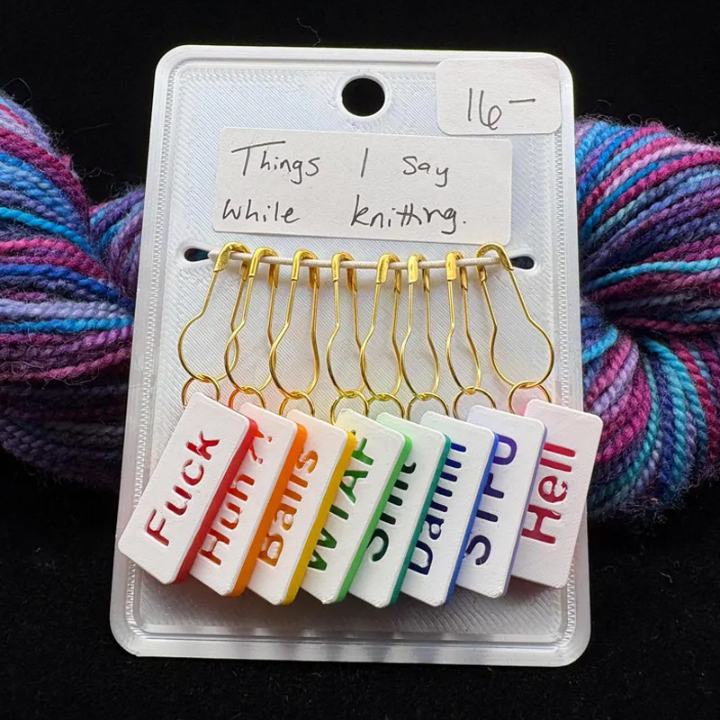 Things I Say While Knitting: Things I Say While Knitting, Cross-Border New Products, Things I Say While Knitting, Swear Words, Stitch Markers