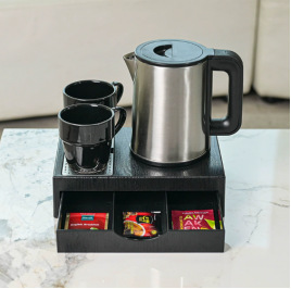 Hotel Hengxun set de bandeja de hervidor eléctrico doble aislamiento de fábrica venta directa set de hervidor de agua de pequeña capacidad