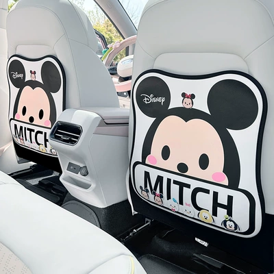 pad universal rear seat back: Chair back anti-kick pad - mickey-2-pieces