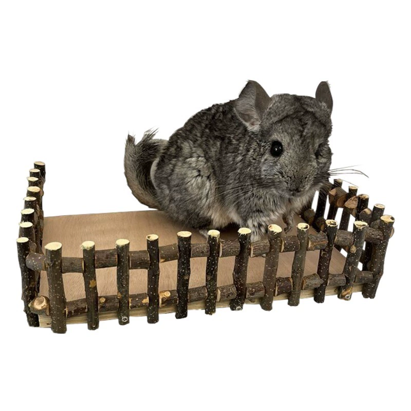 Тоторо Яблочная ветка забор гнездо кролик деревянный гамак игрушка голландская свинья платформа Домашние животные коренные укус принадлежности