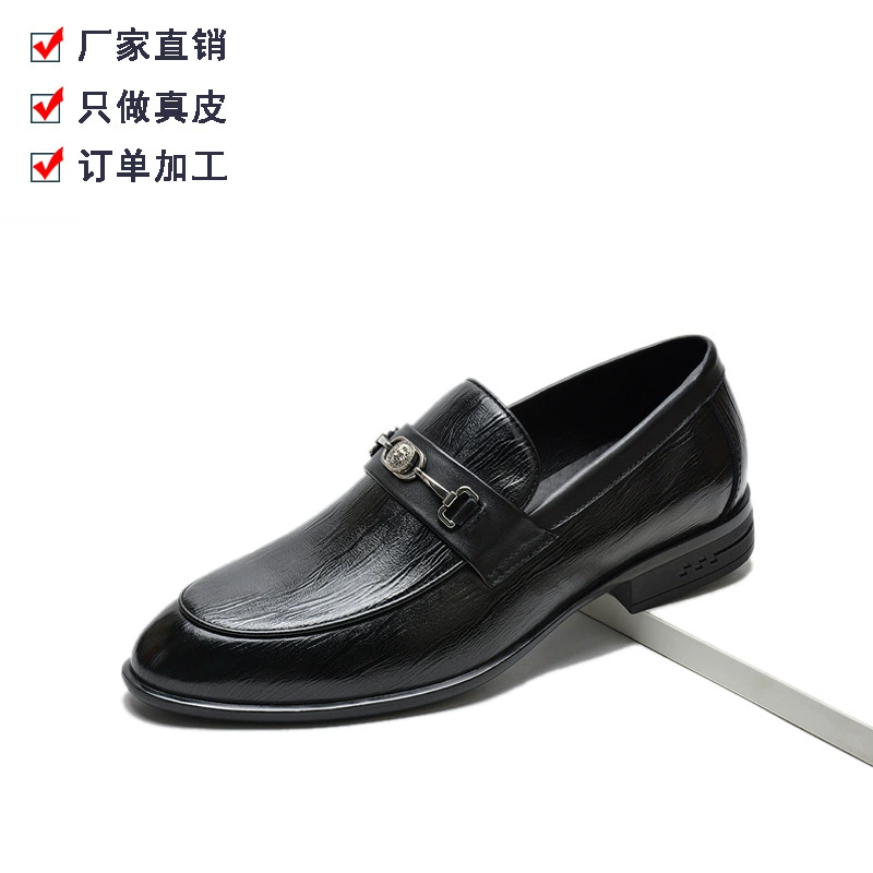 Мужская кожаная бизнес-кожаная обувь фабрика новая мужская обувь весной 2025 года