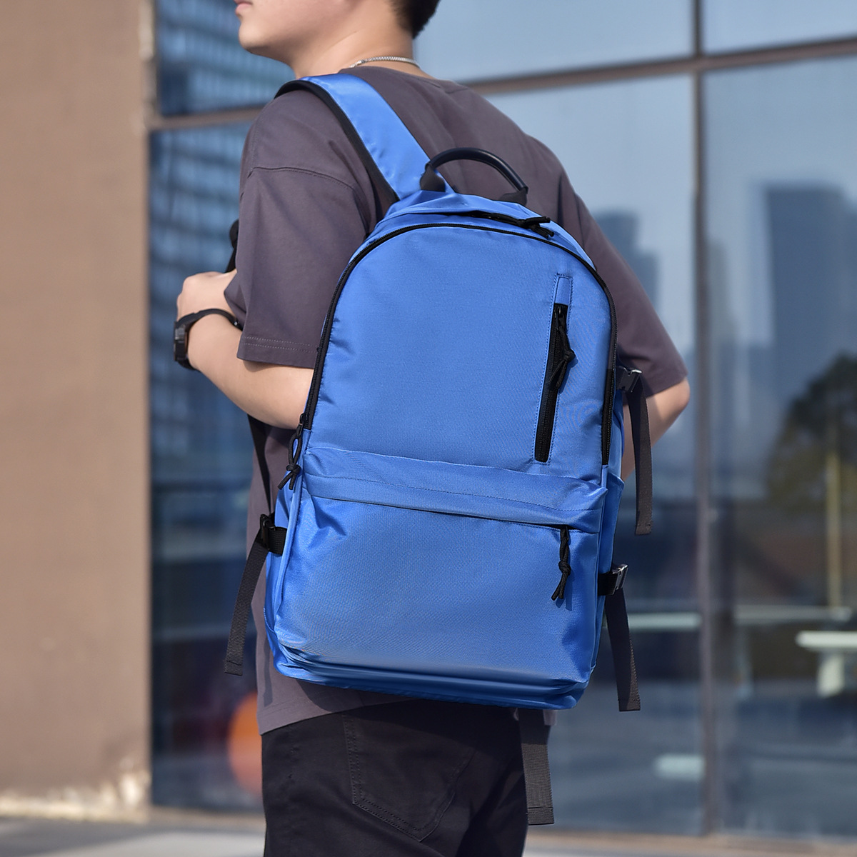 Nuevo estilo coreano de gran capacidad impermeable mochila mujer casual bolso de la computadora masculina juventud estudiante mochila bolsa de viaje