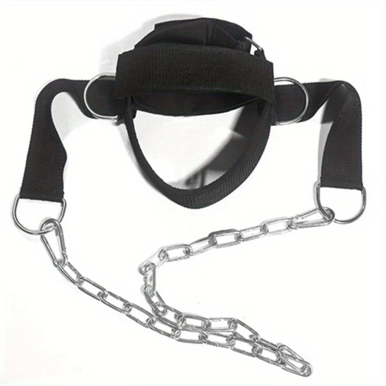 Neck & Head Training Harness (U-SHAPED) Adjustable Weight-Bearing Strap, Chain Option