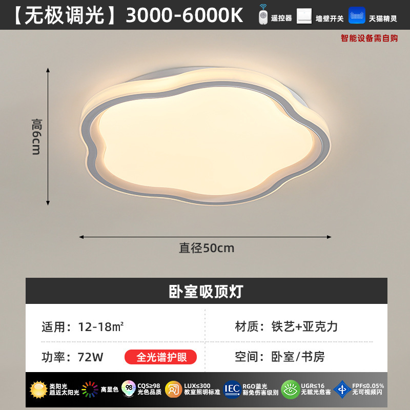 Luz de dormitorio moderna y simple estilo antiguo patrón de nuez luces de habitación de alto nivel protector de ojos luces de techo de estudio LED