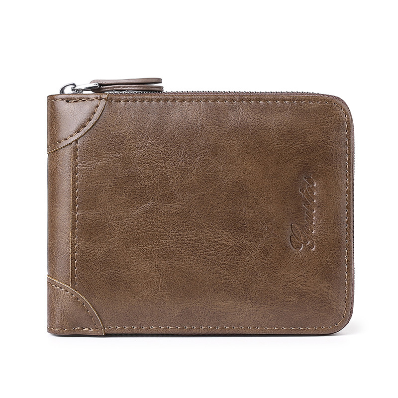 Retro monocromo de gran capacidad multi-funcional práctico titular de la tarjeta de identificación titular de la tarjeta de la cartera