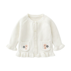 Cross-border baby sweater autumn and winter baby girl sweater infant sweater sweet and fashionable children's sweater jacket