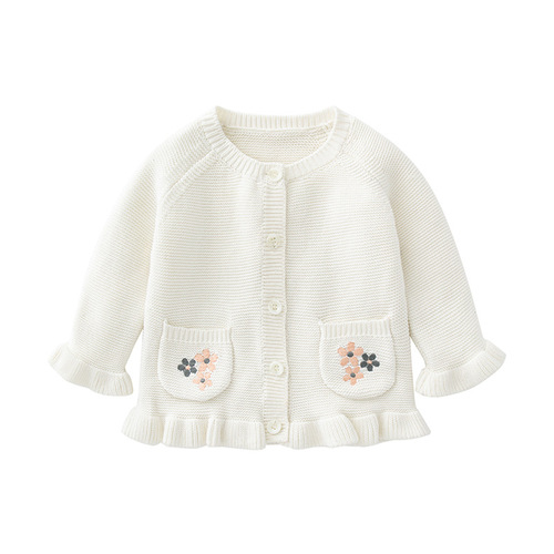 Cross-border baby sweater autumn and winter baby girl sweater infant sweater sweet and fashionable children's sweater jacket