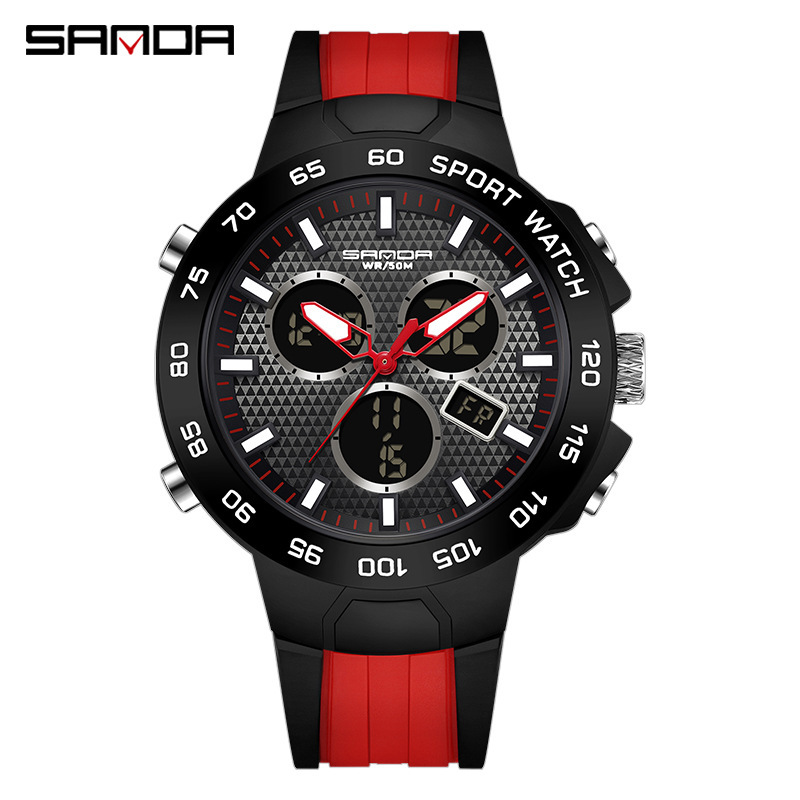 SANDA 3112 nueva moda multifuncional deportes al aire libre multifuncional reloj electrónico entrega
