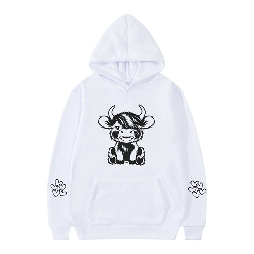 Cross-border Amazon Ghost Bull Hoodie Spring and Autumn Season Hooded Sweatshirt Casual Men and Women's Outfit Original Factory Dropshipping One Piece