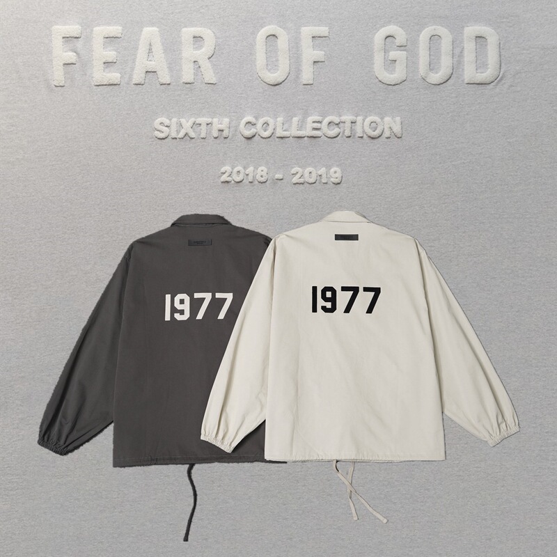 High Version Fog Multi-Line Essentials American High Street Fashion Brand Jacket with 1977 Numbers on the Back