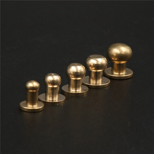 DIY Brass Monk Head Pure Copper Nipple Nails Luggage Leather Accessories Copper Car Parts Manufacturer Wholesale Large Discount