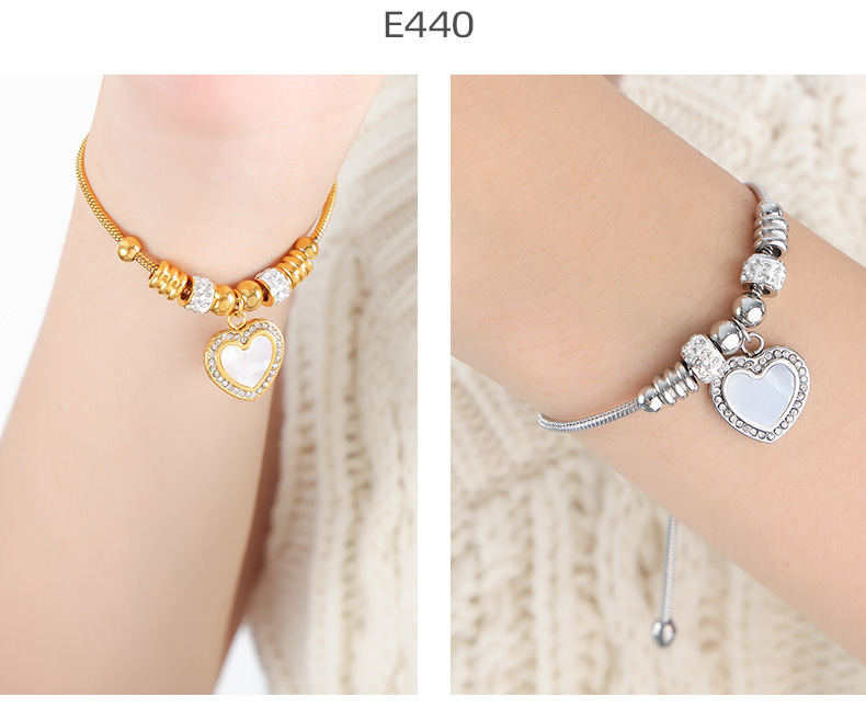 15g Weight 0.03µm-0.05µm Gold Plating Thickness PVD Coated Gold Plating Process 18K Gold Plated Plating Material 304 Stainless Steel Pendant Material Shell, Zircon Inlay Material Bracelets Classification 304 Stainless Steel Chain Material 1 Piece Quantity Daily, Street Occasion 304 Stainless Steel Material Heart Shape, Eye Pattern Women's Gender Simple Style Style Waterproof Non Tarnish, Enamel, Plating, Inlay Craft PVD Coated Real Gold Plated 18K Gold Heart Shape Eye Titanium Steel Simple Style Waterproof Non Tarnish 304 Stainless Steel Bracelets 9