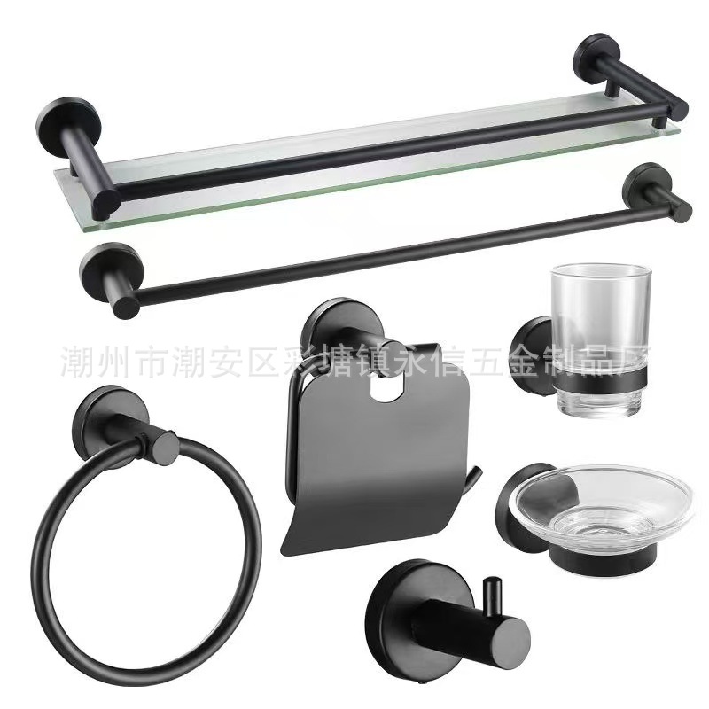 Juego de accesorios de baño en acero inoxidable, toallero y colgadores resistentes, venta al por mayor image 8