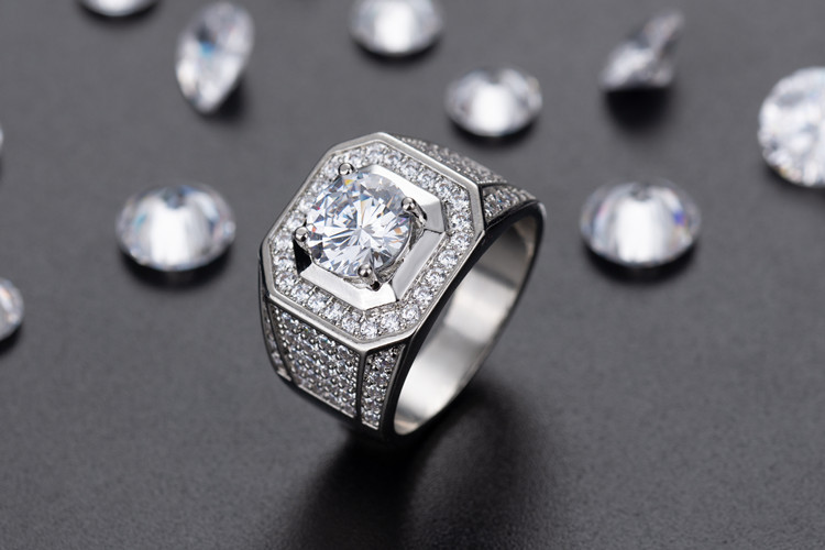 Fashion European And American Cross-border Domineering Zircon-studded Ring display picture 3