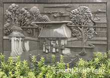 景区石刻文化墙厂家 学校石材浮雕墙图片 庭院中式石雕影壁报价