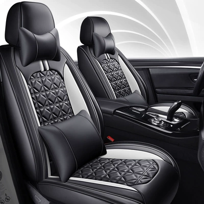 Surround Seat Cover, Full Leather Breathable Universal seat cover