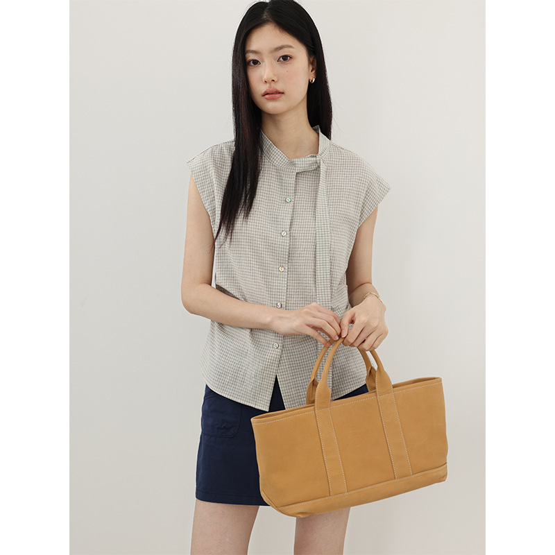 [Clearance, No Returns] Yifu Shisanxing Women's Waist-Cinching Shirt, Elegant and High-End Women's Fashion 30235