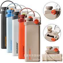 ins��Ʒ600ml��yͨ�ڑ����ܲ��\�ӽ���ˮƿ������z�ۯBˮ��ˮ��