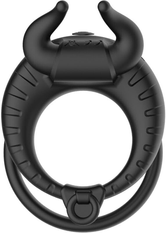 Bull Head Vibrating Ring with Prostate Massager, 10 Frequencies, Magnetic USB Charging — detail image 11