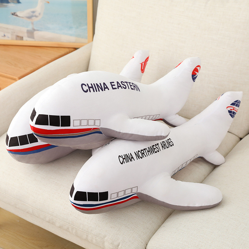 Simulación de dibujos animados de aviones de China Airlines almohada modelo de avión juguetes de peluche para niños muñecas de regalo image 4