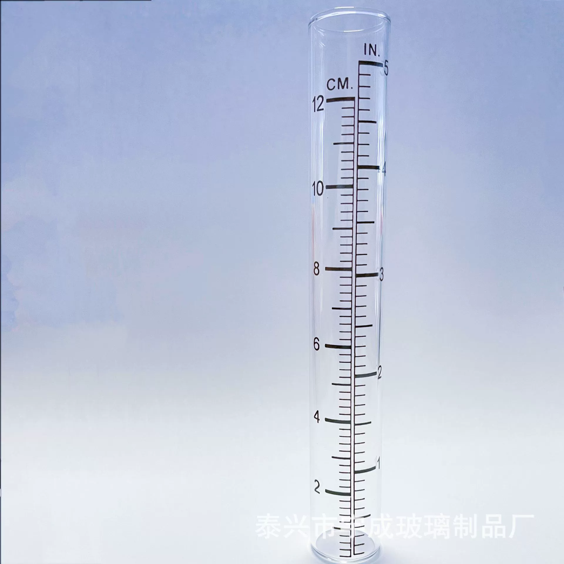 Стеклянная пробирка Yucheng для измерения дождя с плоским ртом 22*140 мм для наружного измерения дождя, фланцевые для печати оптом