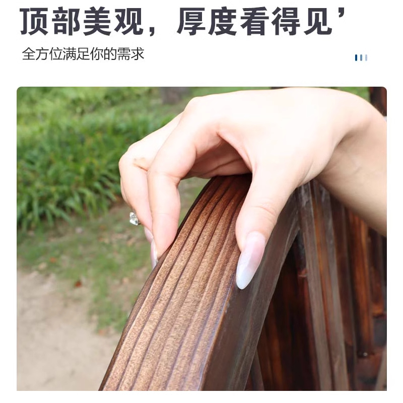 Puerta de valla patio pequeño patio al aire libre puerta de madera corrosiva valla doble puerta de valla jardín puerta de rejilla de madera