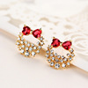 Fashion Jewelry Earrings Cute Dangle Gold Color Floral Flowe