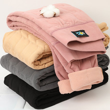 2024超厚棉裤女高腰妈妈保暖裤女款冬加厚加绒显瘦内穿女裤打底裤