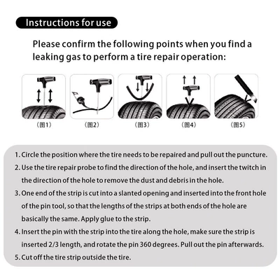 Repair kit – motorcycle electric vehicle repair tire