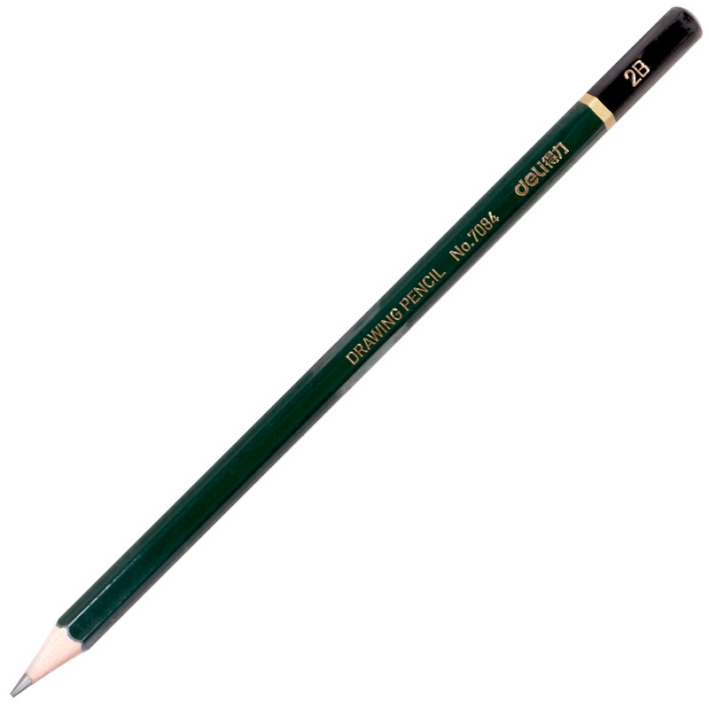 Deli 7082/7083/7084 карандаши HB/2B/2H для живописи, деревянный шестиугольный студенческий набор