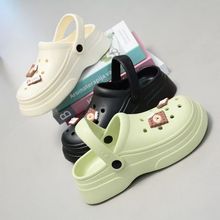 美人桥2025新款洞洞鞋女士厚底夏季防滑耐磨爆款休闲沙滩拖鞋女