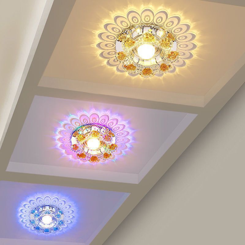 Led Corridor Light, Crystal Hallway Light, Spotlight, Downlight, Entrance Light, Creative Entryway Light, Living Room Ceiling Light