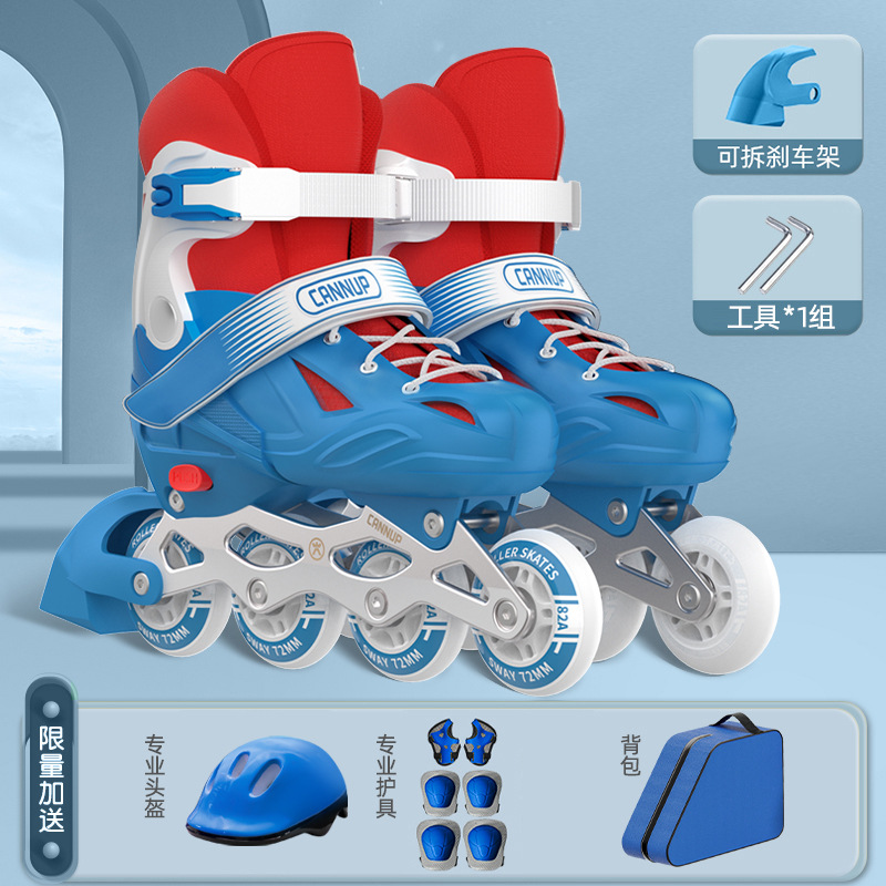 Blue helmet, protective gear, backpack