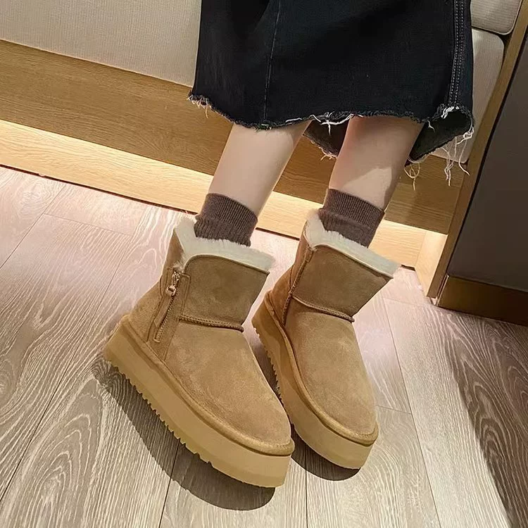Ankle boots, non‑slip winter platform 4,5 cm, soft sole, warm design, sizes 35–40