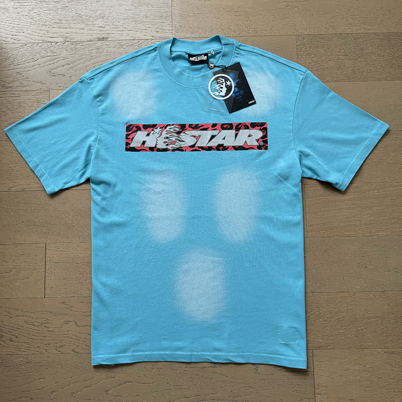 新型美潮Hの星シリーズプリント双紗純綿カジュアル男女夏カジュアルゆったり半袖tシャツ|undefined