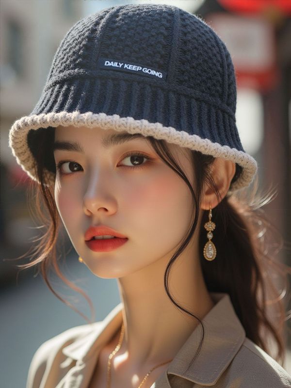 秋冬季新款韩版显脸小保暖水桶渔夫帽遮脸复古百搭盆帽子女潮8292|undefined