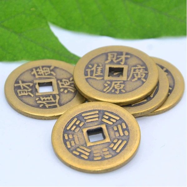 Чистая медь 2,5 см Толстый Фортуна Fortune Fortune Craft Аксессуары медь медь Анти -Ежемесячный скорость на пять императора денег и медные монеты
