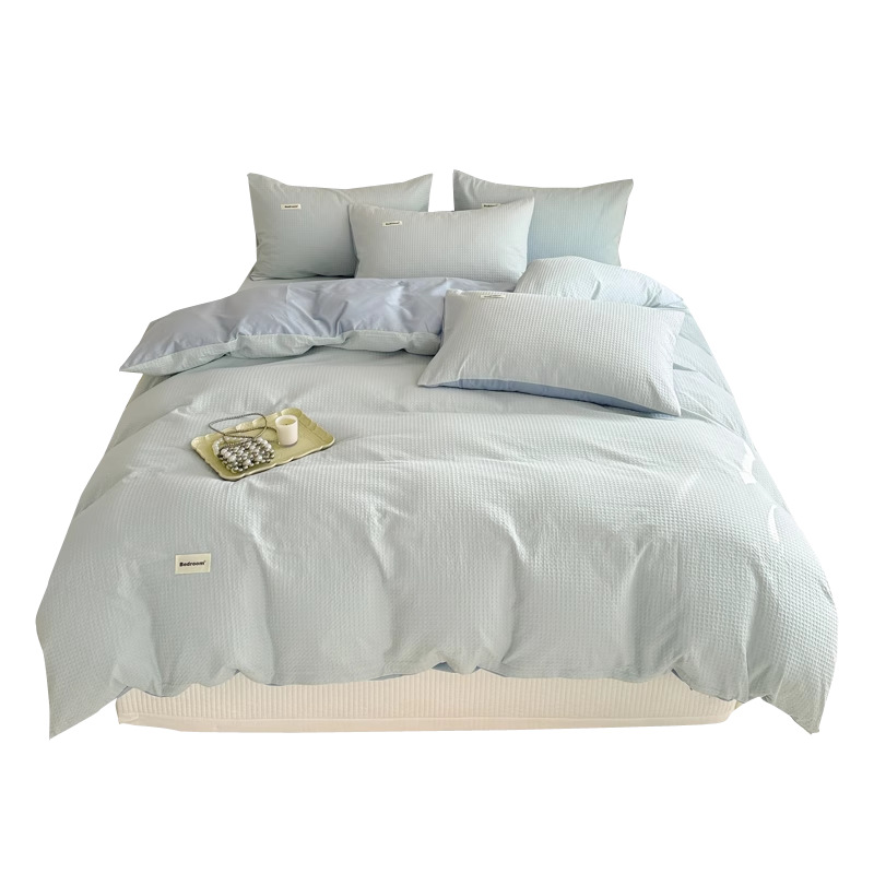 Funda de edredón de gofres de algodón de verano pieza única 150x200x230 edredón simple simple 2025 nueva funda de edredón