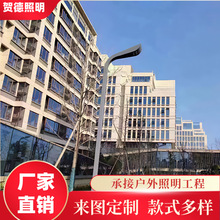 LED市电路灯杆 市政道路6米双臂单臂LED路灯 户外高低臂异型路灯