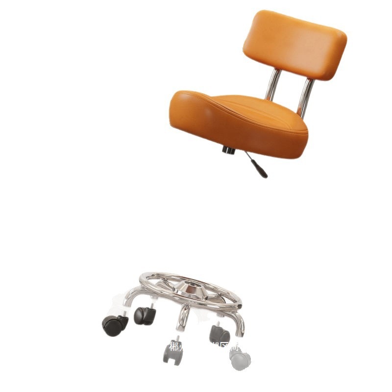 Fábrica directa silla de silla de montar taburetes elevadores en vivo cajero con ruedas silla de bar cocina rueda universal image 5