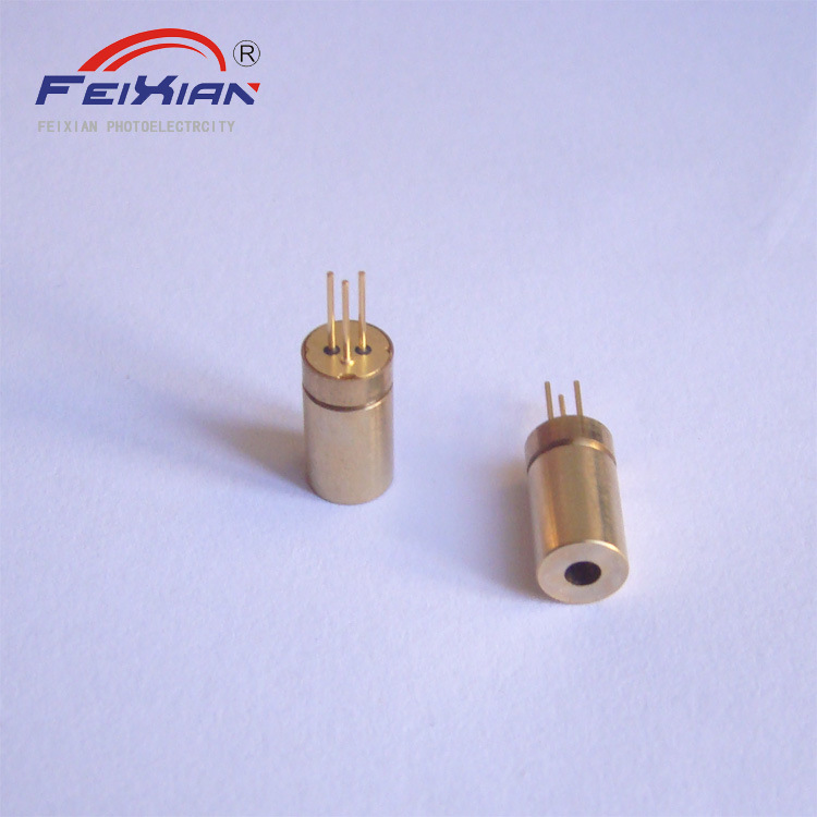 飞思卡尔智能车激光头 6mm外径650nm5mW工业级三脚外调焦发射管