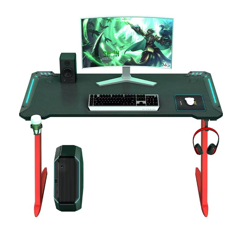 Led Luminous Computer Desk Ergonomics Laptop Desk Study Desk Desk Integrated Manufacturer Wholesale