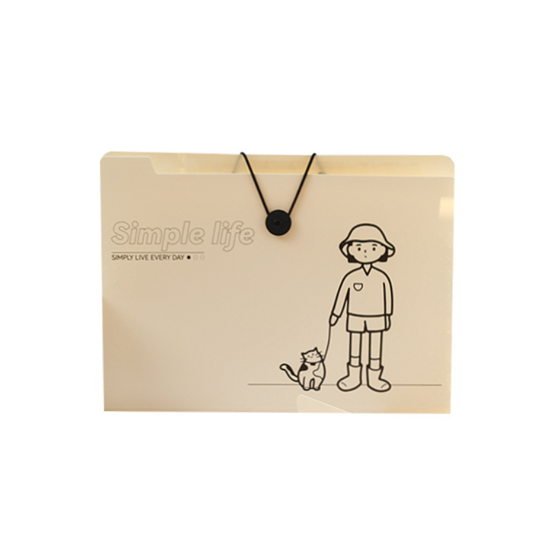 A4 bolsa de órgano carpeta multicapa para estudiantes con papel de prueba de inserción transparente clasificado papel de prueba bolsa de almacenamiento