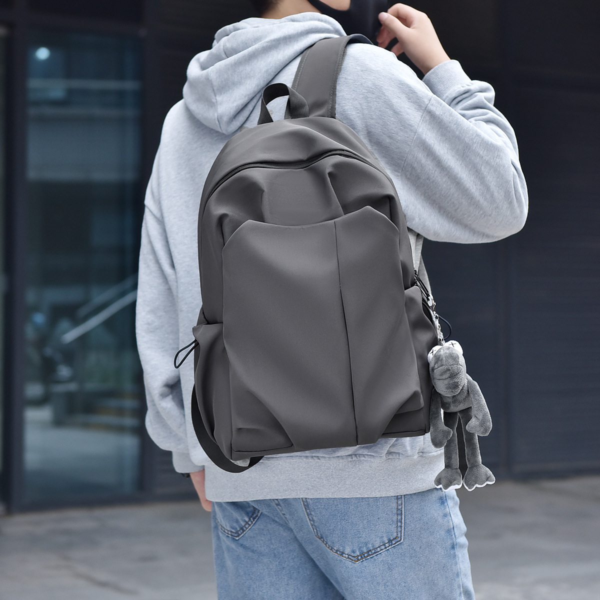 Schoolbag female high school student casual simple large capacity Men's backpack ins Japanese fashion trendy backpack