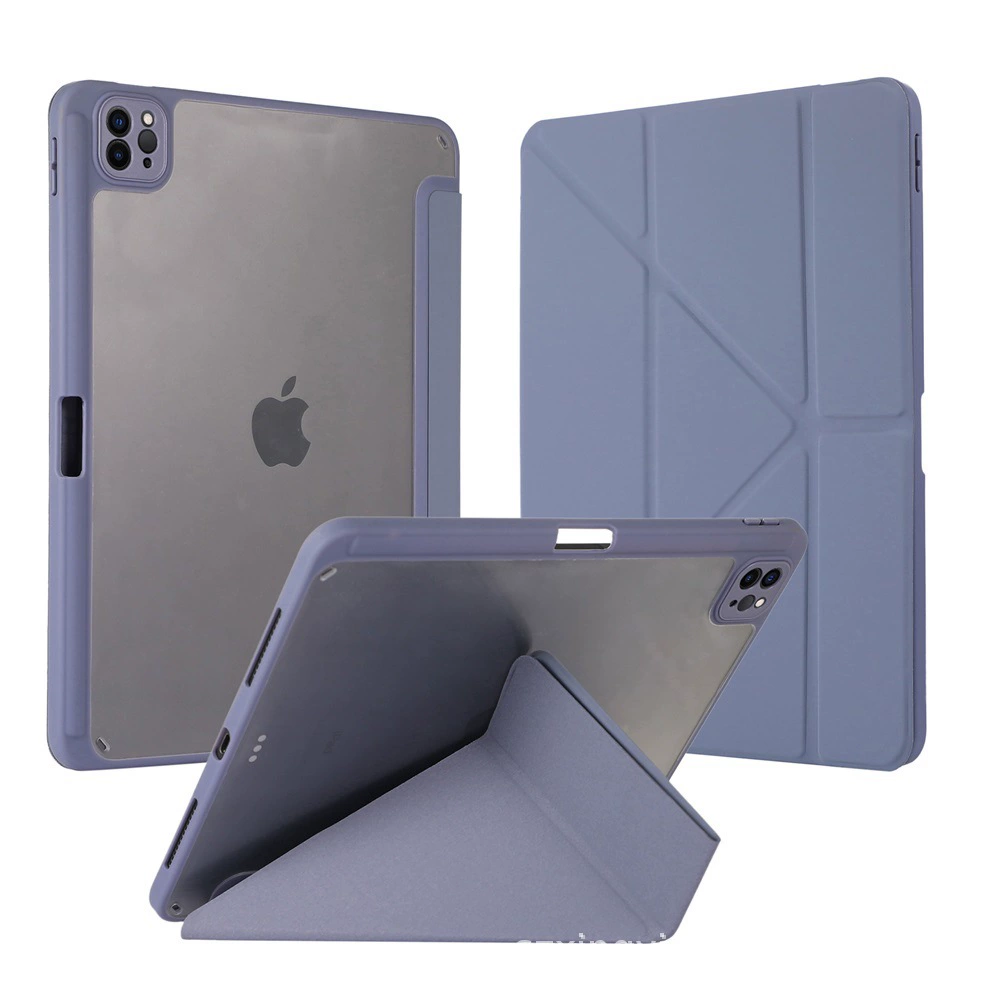 Чехол для планшета iPad Pro/Air/Mini (11–13") акриловая крышка Y‑образного складывания с держателем для стилуса, правый или левый стиль