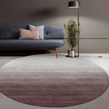 北欧ins风圆形地毯客厅卧室房间家用地垫吊篮衣帽间纯色地毯批C&