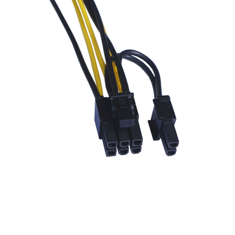 Кабель питания видеокарты 6P -> 8P, переход с 6P на 6+2P, удлинитель 6-pin на 8-pin
